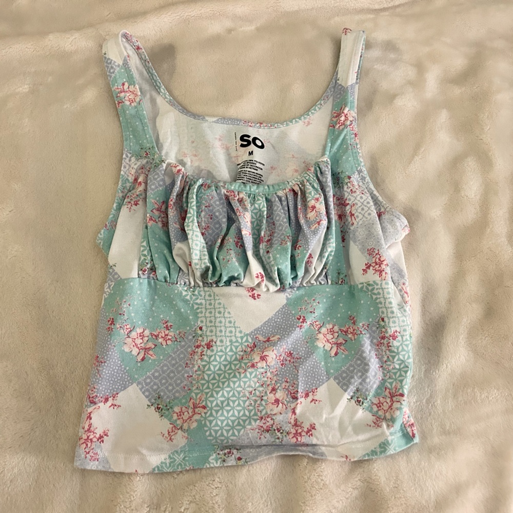 Women’s Green, Blue Tank Top